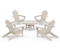 Thumbnail for Trex 5-Piece Monterey Bay Oversized Adirondack Chair Conversation Group - Sand Castle