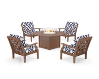 Thumbnail for Trex Yacht Club 5-Piece Deep Seating Set with Fire Pit Table