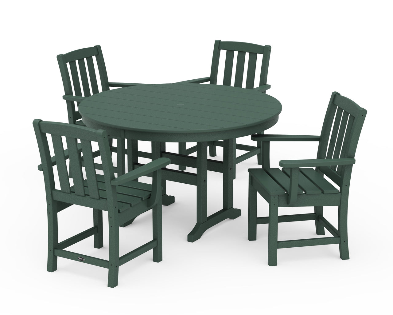 Trex Cape Cod 5-Piece Round Farmhouse Dining Set