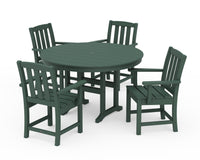 Thumbnail for Trex Cape Cod 5-Piece Round Farmhouse Dining Set