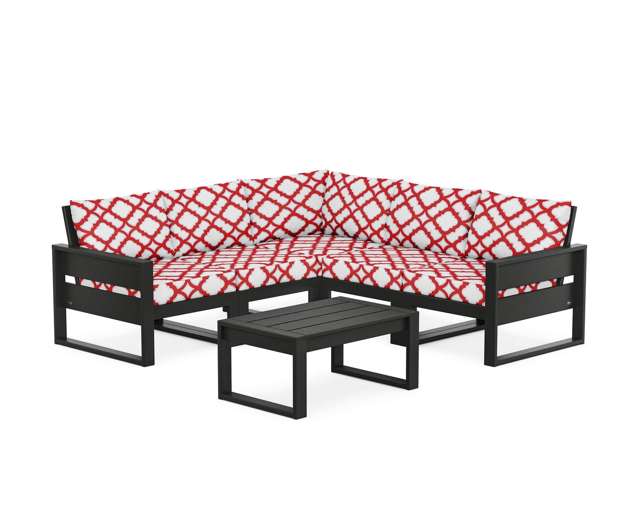 Trex Eastport 6-Piece Deep Seating Sectional + Coffee Table Set