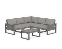 Thumbnail for Trex Eastport 6-Piece Deep Seating Sectional + Coffee Table Set
