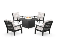 Thumbnail for Trex Yacht Club 5-Piece Deep Seating Set with Fire Pit Table