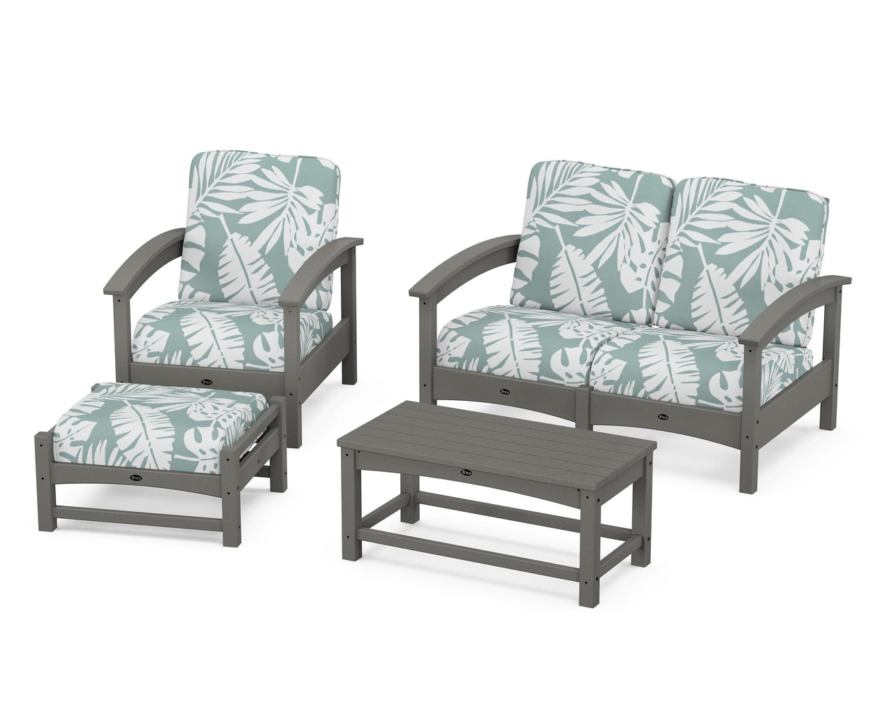 Trex Rockport 4-Piece Deep Seating Conversation Group