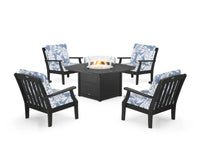 Thumbnail for Trex Yacht Club 5-Piece Deep Seating Set with Fire Pit Table