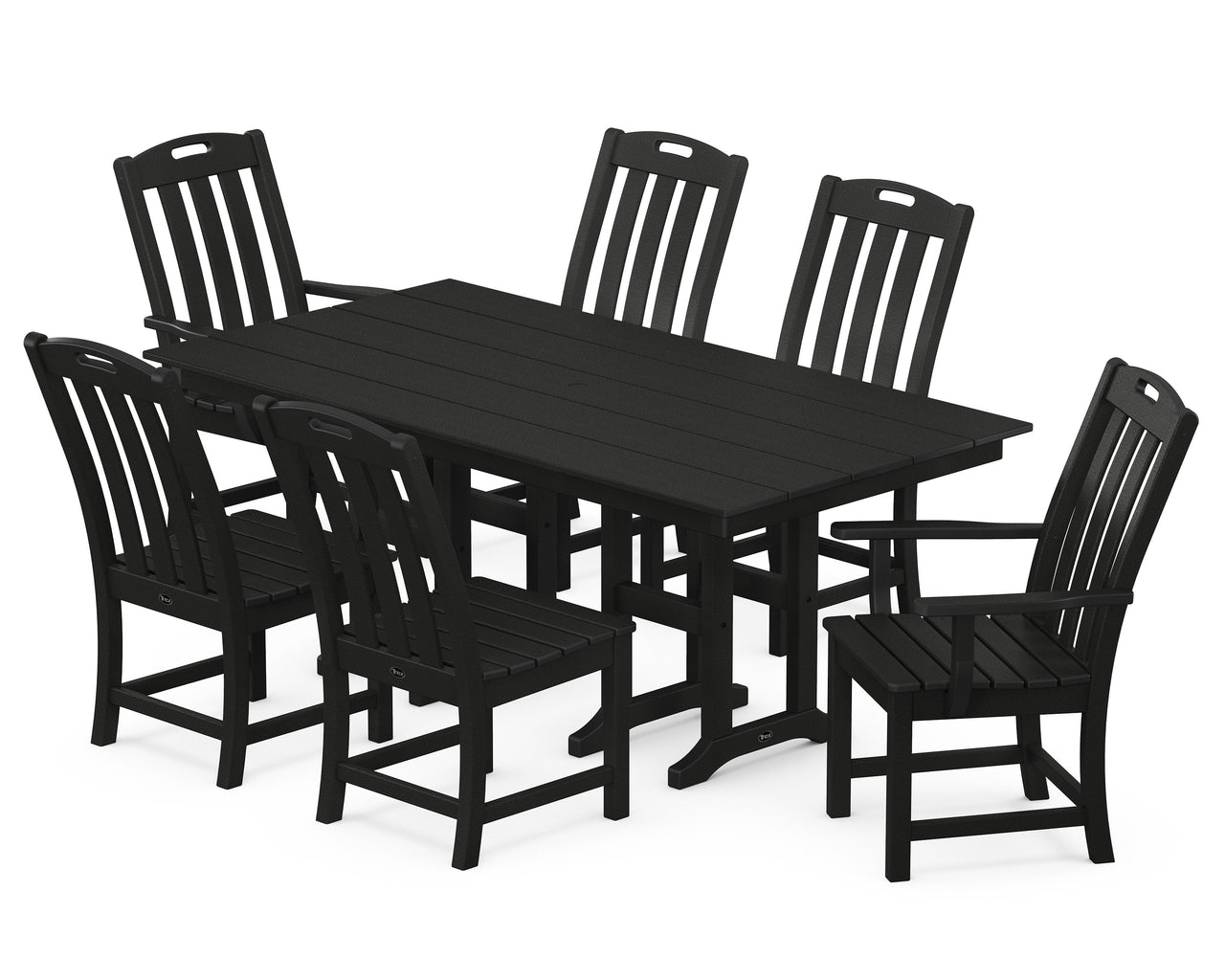 Trex Yacht Club 7-Piece Farmhouse Dining Set