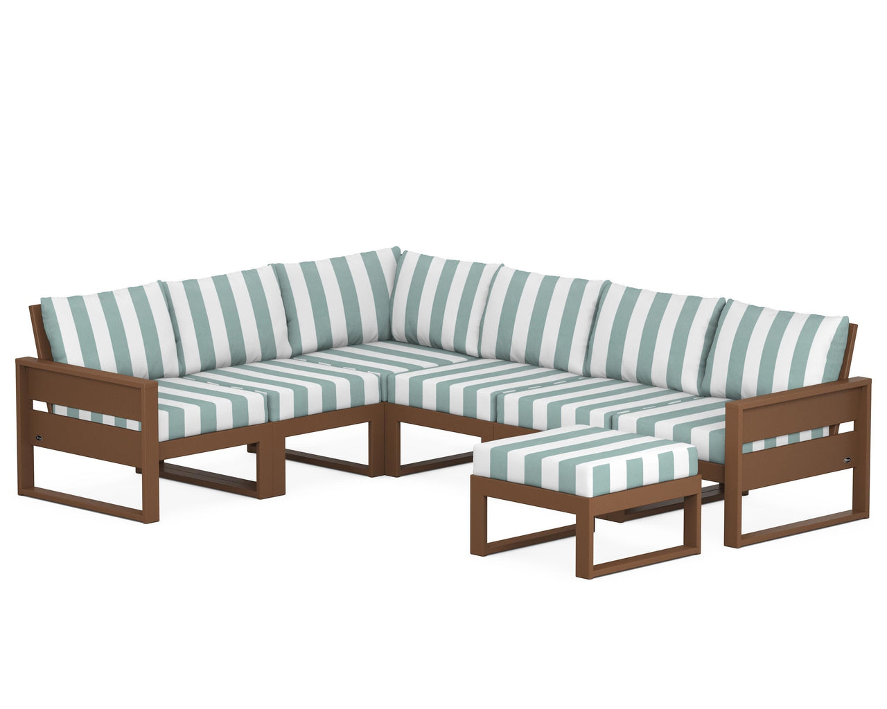 Trex Eastport 6-Piece Sectional with Ottoman