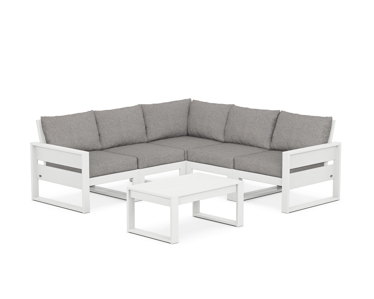 Trex Eastport 6-Piece Deep Seating Sectional + Coffee Table Set