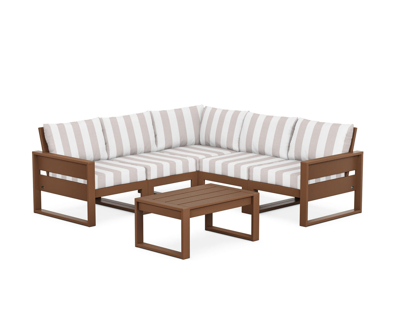 Trex Eastport 6-Piece Deep Seating Sectional + Coffee Table Set