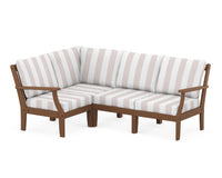 Thumbnail for Trex Yacht Club Modular 4-Piece Deep Seating Set