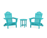 Thumbnail for Trex 3-Piece Monterey Bay Folding Adirondack Set