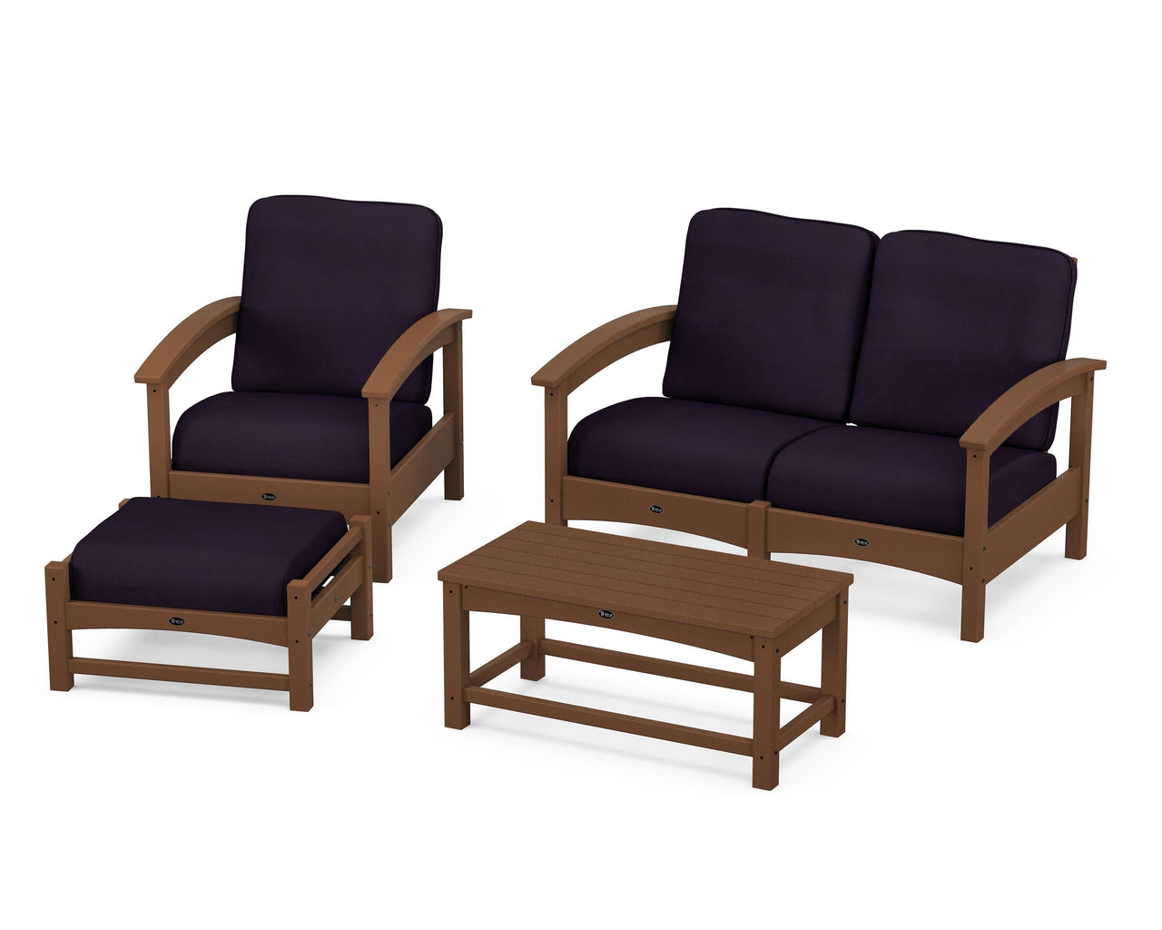 Trex Rockport 4-Piece Deep Seating Conversation Group