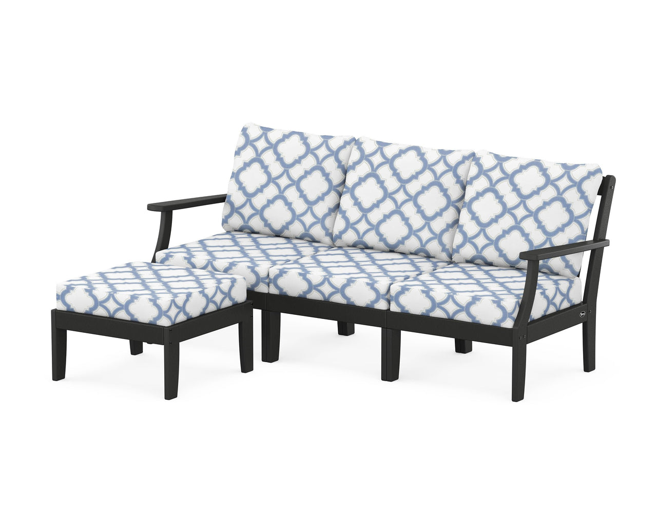 Trex Yacht Club Modular 4-Piece Deep Seating Set with Ottoman