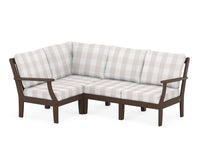 Thumbnail for Trex Yacht Club Modular 4-Piece Deep Seating Set