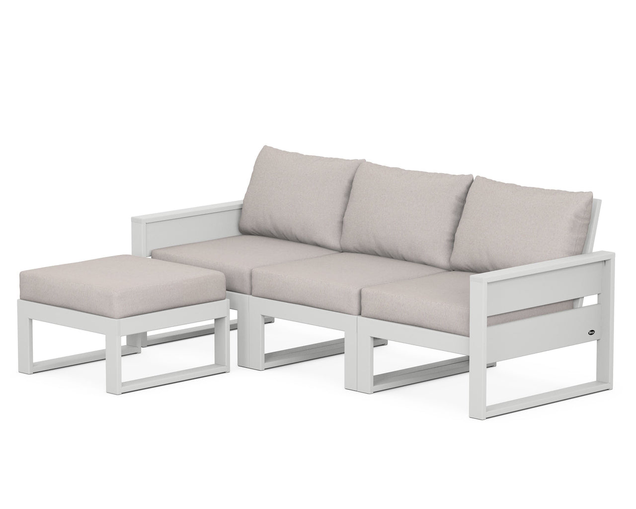 Trex Eastport 4- Piece Sectional with Ottoman
