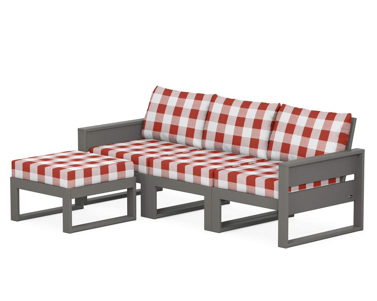 Trex Eastport 4- Piece Sectional with Ottoman