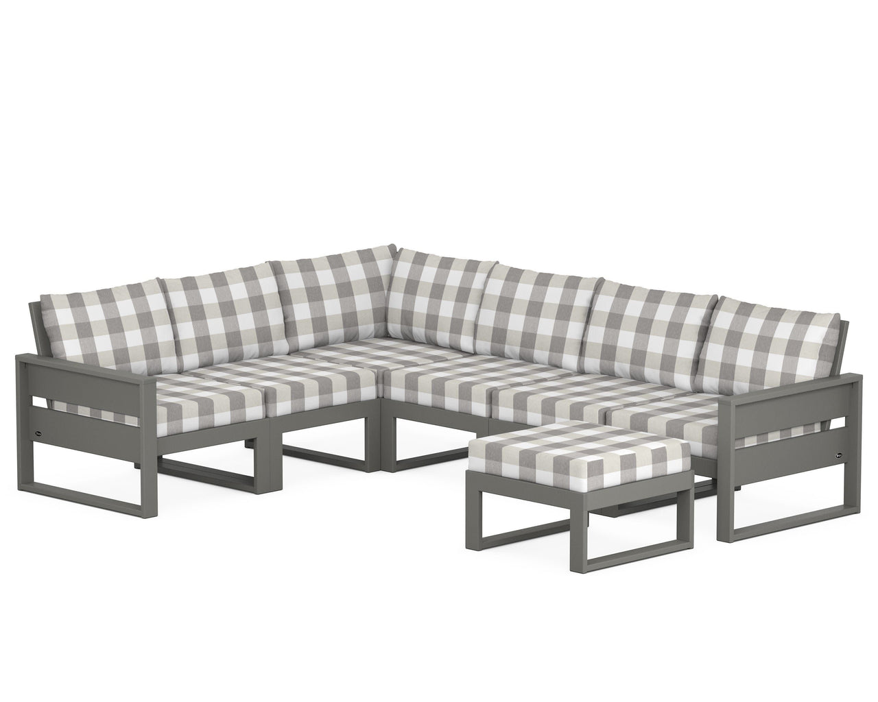 Trex Eastport 6-Piece Sectional with Ottoman