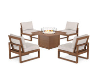 Thumbnail for Trex Eastport Modular 5-Piece Deep Seating Set with Yacht Club Fire Pit Table