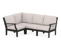 Thumbnail for Trex Yacht Club Modular 4-Piece Deep Seating Set