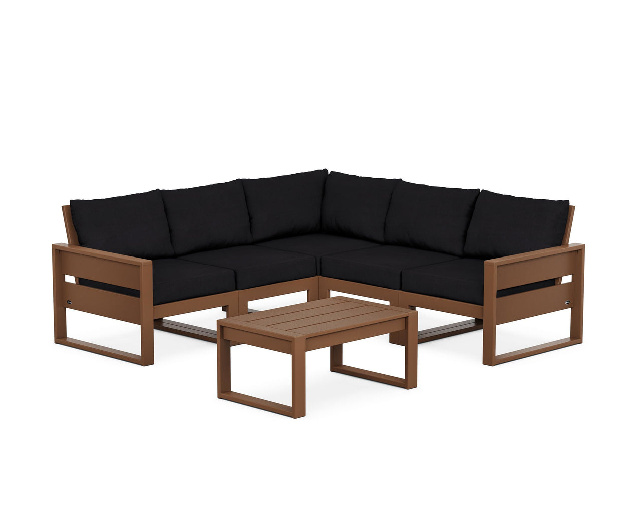 Trex Eastport 6-Piece Deep Seating Sectional + Coffee Table Set