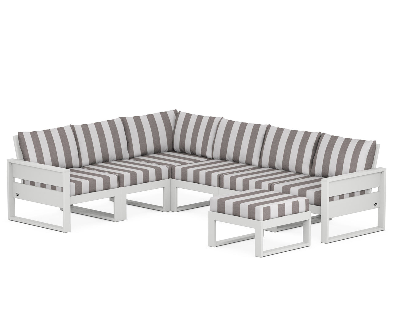 Trex Eastport 6-Piece Sectional with Ottoman