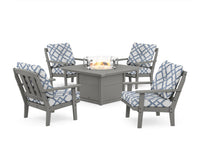 Thumbnail for Trex Cape Cod 5-Piece Deep Seating Set with Fire Pit Table