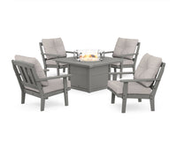 Thumbnail for Trex Cape Cod 5-Piece Deep Seating Set with Fire Pit Table