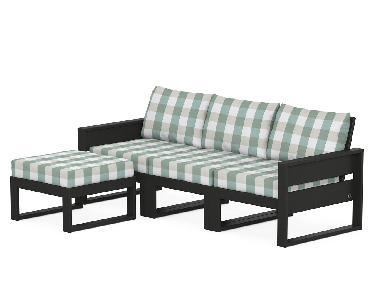 Trex Eastport 4- Piece Sectional with Ottoman