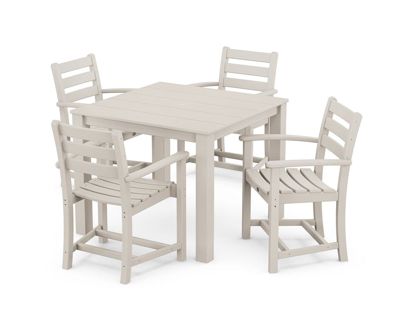 Trex Monterey Bay 5-Piece Parsons Dining Set - Sand Castle