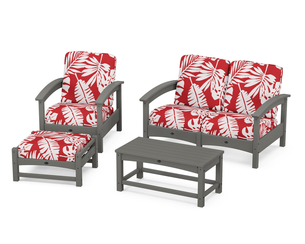 Trex Rockport 4-Piece Deep Seating Conversation Group
