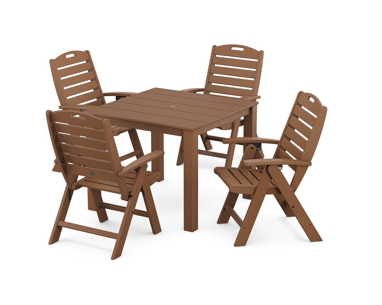 Trex Yacht Club Highback Chair 5-Piece Parsons Dining Set