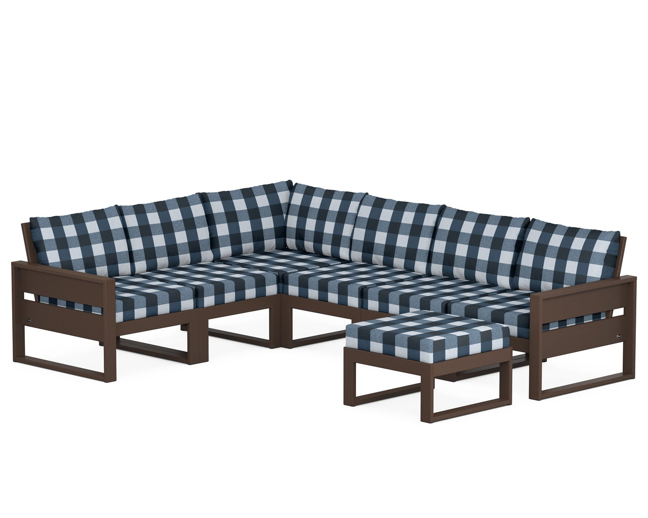 Trex Eastport 6-Piece Sectional with Ottoman