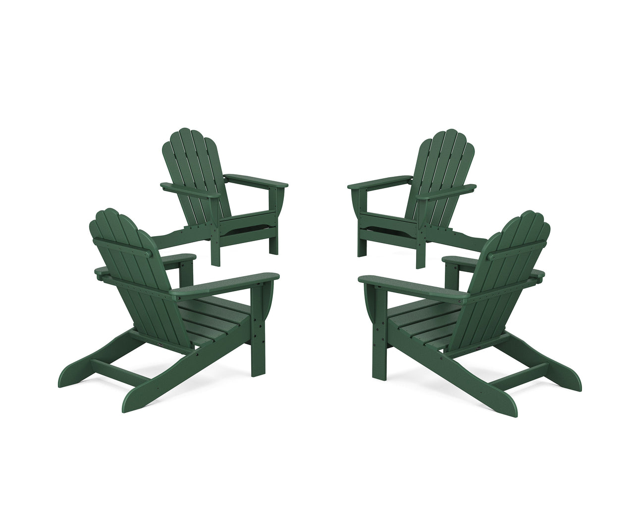 Trex 4-Piece Monterey Bay Oversized Adirondack Chair Conversation Set