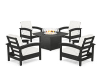 Thumbnail for Trex Rockport 5-Piece Deep Seating Set with Yacht Club Fire Pit Table