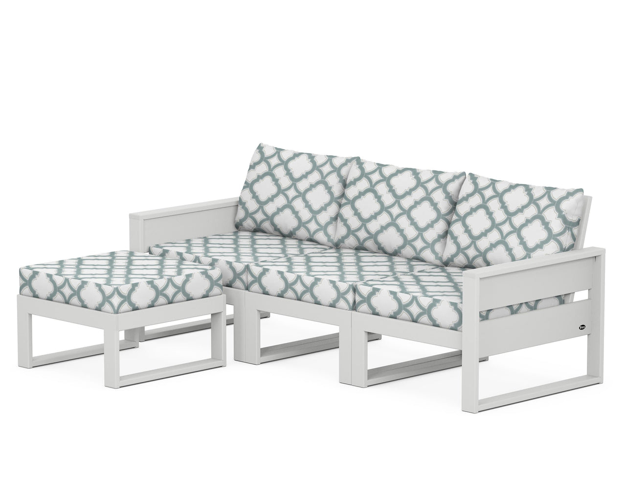 Trex Eastport 4- Piece Sectional with Ottoman