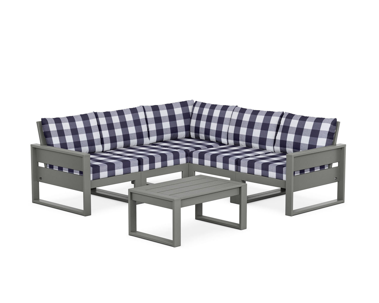 Trex Eastport 6-Piece Deep Seating Sectional + Coffee Table Set