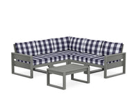 Thumbnail for Trex Eastport 6-Piece Deep Seating Sectional + Coffee Table Set