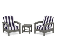 Thumbnail for Trex Rockport Club 3-Piece Deep Seating Conversation Set
