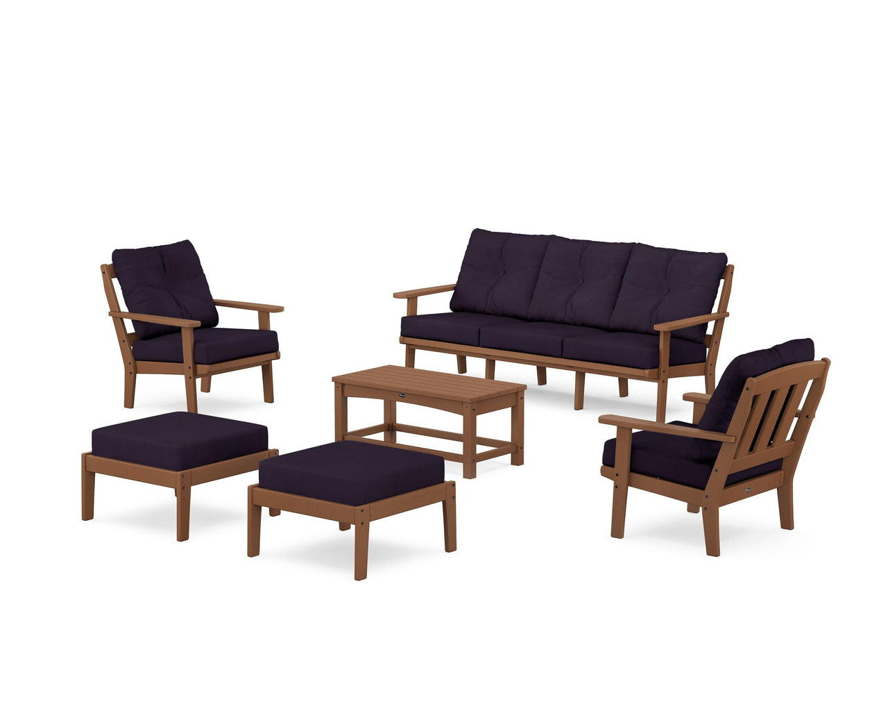 Trex Cape Cod 6-Piece Lounge Sofa Set