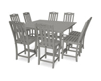 Thumbnail for Trex Yacht Club 9-Piece Farmhouse Trestle Side Chair Counter Set