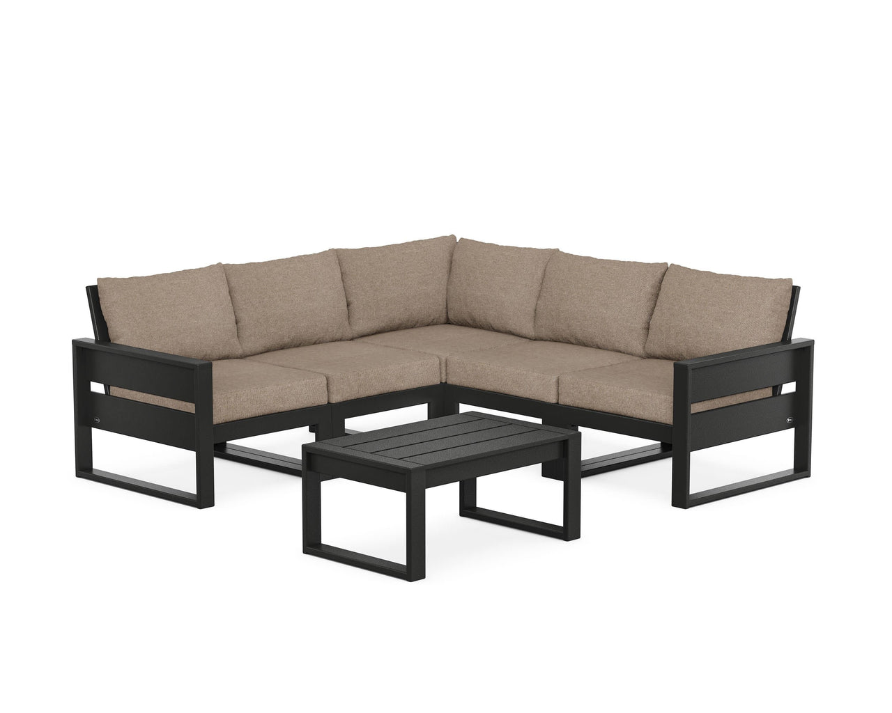 Trex Eastport 6-Piece Deep Seating Sectional + Coffee Table Set