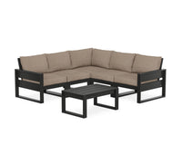 Thumbnail for Trex Eastport 6-Piece Deep Seating Sectional + Coffee Table Set