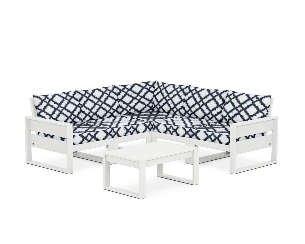 Trex Eastport 6-Piece Deep Seating Sectional + Coffee Table Set