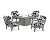 Thumbnail for Trex Cape Cod 5-Piece Deep Seating Set with Fire Pit Table