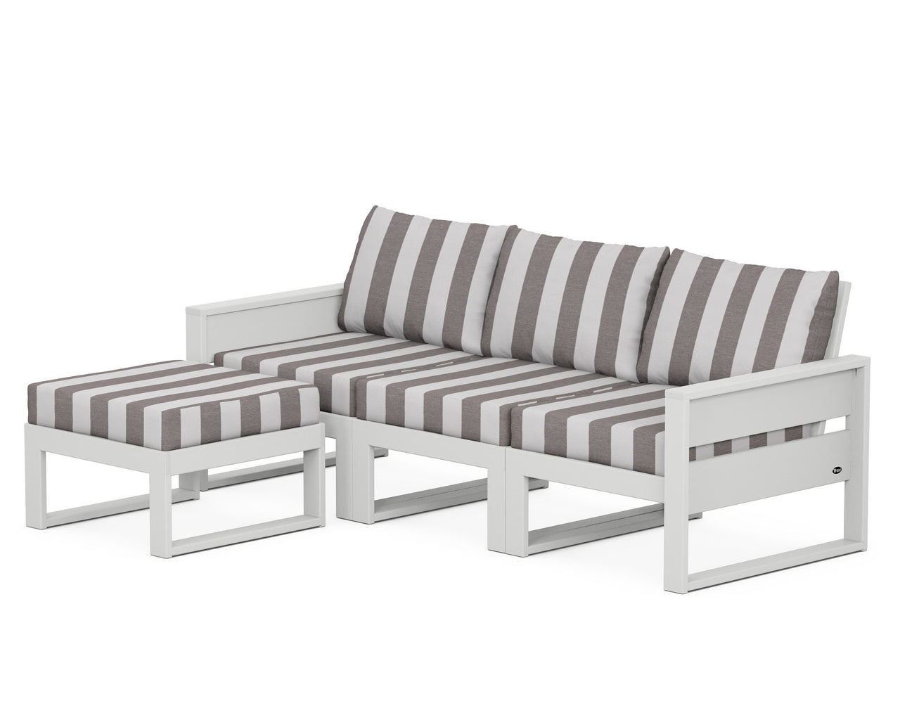 Trex Eastport 4- Piece Sectional with Ottoman