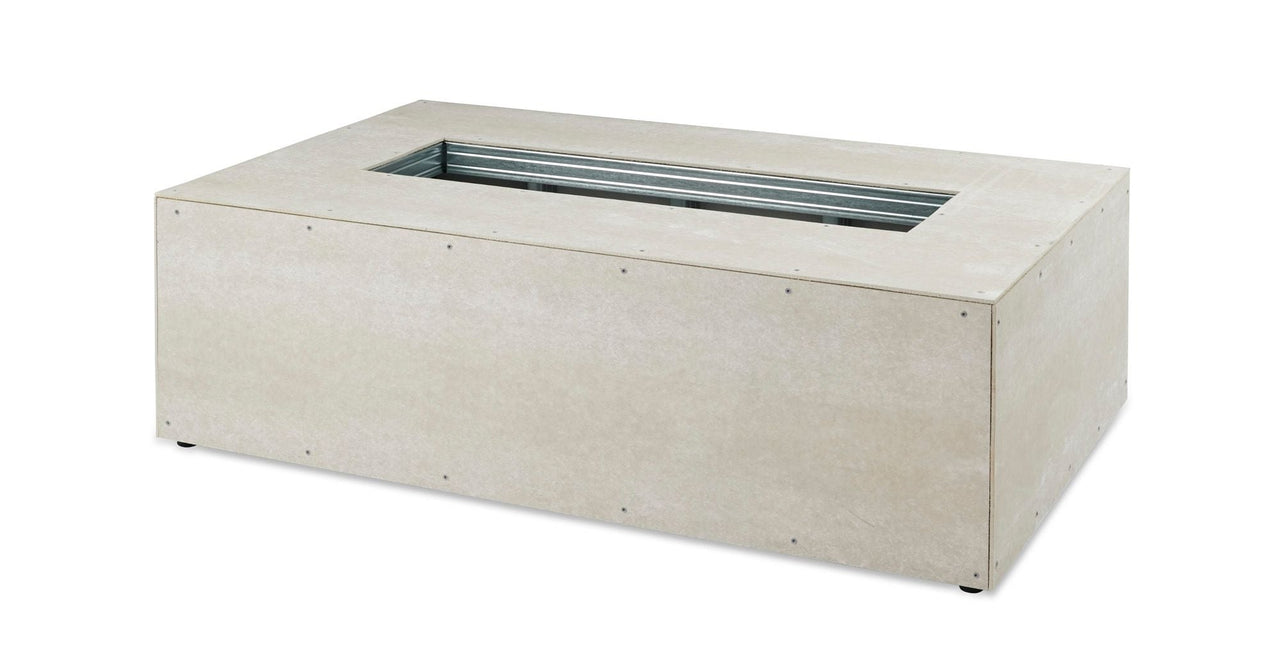 Linear Ready-to-Finish Fire Pit Table Base w/Aluminum Top, BI737DSING burner, 2 vents, DSI-CP control panel. Access door