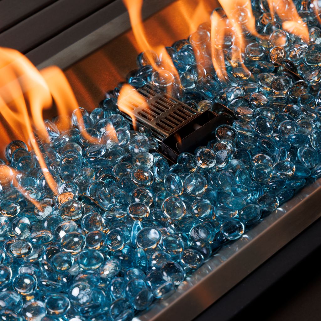 Aqua Marine Tempered Fire Glass GemsCFG-AM