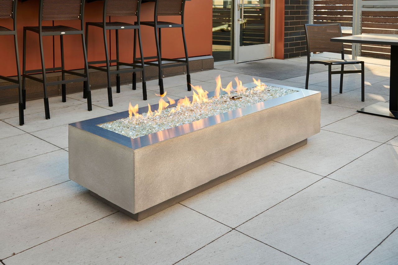 White Cove 72" Linear Gas Fire Table w/Direct Spark Ignition (LP)CV72WTDSILP