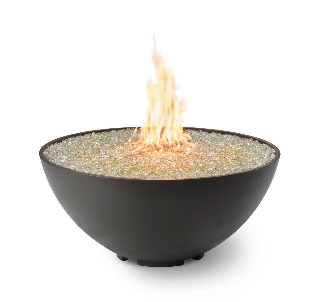 Midnight Mist Cove Edge 42" Round Gas Fire Pit Bowl w/Direct Spark Ignition (NG)CV30EMMDSING