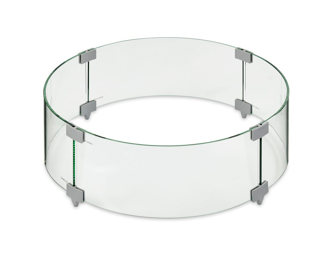 Round Glass Wind Guard for 25" Burner: 26.25" x 7"GG-25-R